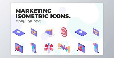 Marketing – MOGRT Isometric Icons (VideoHive 37500676)