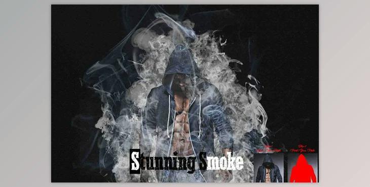 Creativemarket – Stunning Smoke Photoshop Action