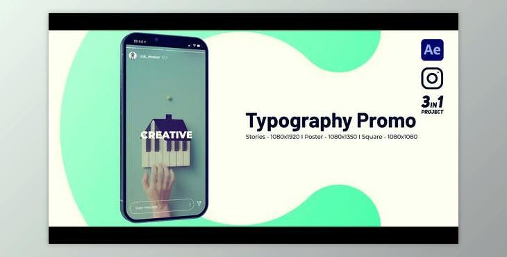 Instagram Typography Promo (Videohive 42217985) - AE Project