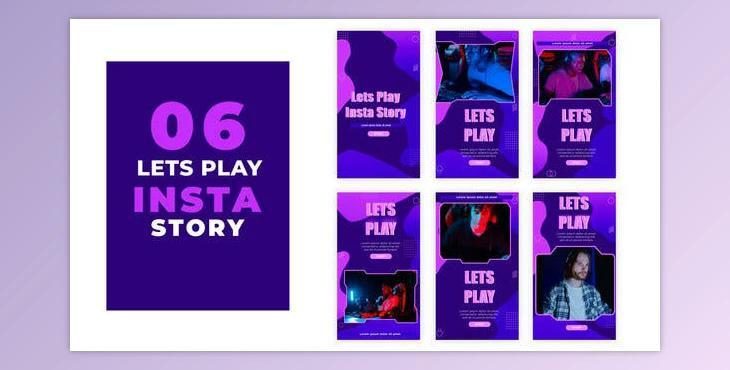 Lets Play Music Instagram Stories Pack (Videohive 39215946) - AE Project