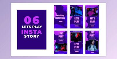 Lets Play Music Instagram Stories Pack (Videohive 39215946) - AE Project