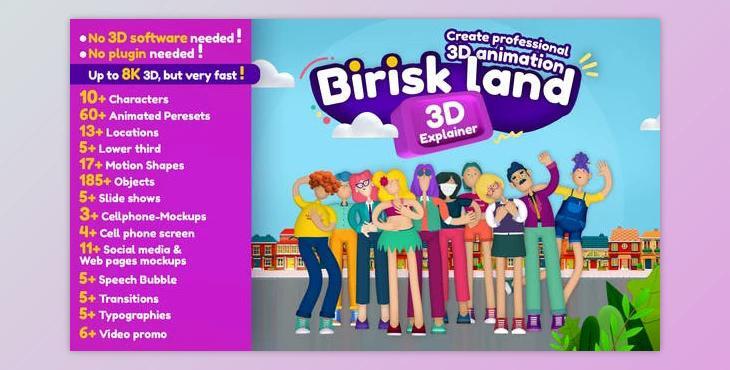 Videohive Briskland, Professional 3D Explainer Toolkit 34486672 - AE Project