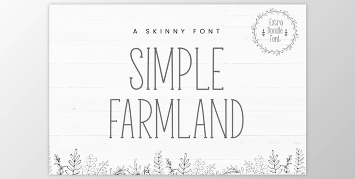 Simple Farmland Font