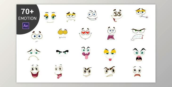 Cartoon Emoticons Pack (Videohive 23006818) - AE Project