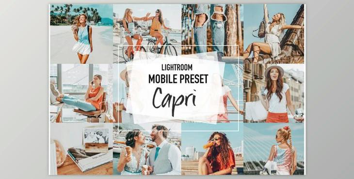 CAPRI 4 Lightroom Mobile presets - CreativeMarket 3957013