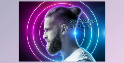 Glowing Portrait Photo Effect Mockup By SdecoretMockup (PSDT)