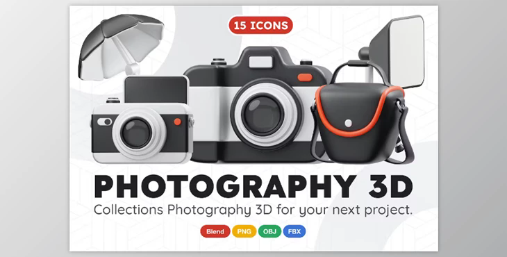 Photography 3D Icon UU44TUN