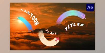 Cartoon Plane Titles for After Effects (Videohive 46045183) - AE Project