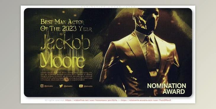 Nomination Award Intro (Videohive 44335121) - AE Project