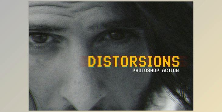 DISTORSIONS ACTION FOR PHOTOSHOP CreativeMarket - 7442029