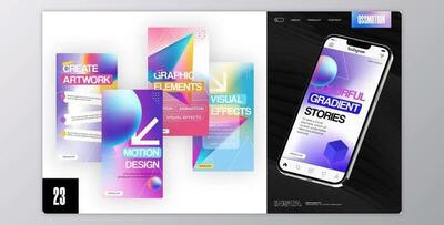Colorful Gradient Instagram Stories (Videohive 43193531) - AE Project