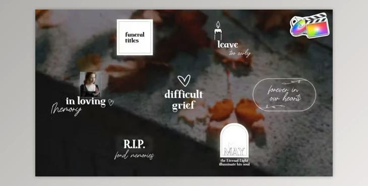 Funeral Titles for FCPX (Videohive 50841912)