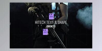 Hitech Text + Frame Presets (Videohive 28185984)