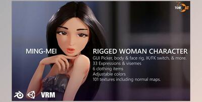 ArtStation – Ming-Mei Rigged Character