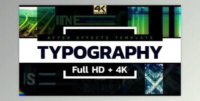 Typography (Videohive 19498450) - AE Project