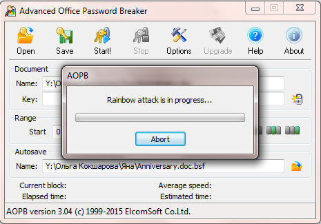 Elcomsoft Advanced Office Password Breaker Enterprise 3.06.803