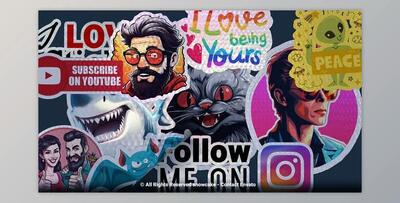 Holographic Sticker Maker (Videohive 50195697) - AE Project