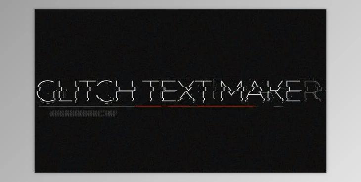 Glitch Text Maker (Videohive 19727266) - AE Project