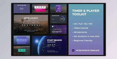 Timer & Player Toolkit (Videohive 29348295) - AE Project