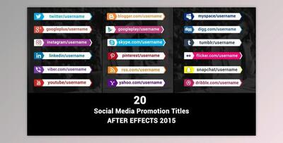 Social Media Promotion Titles (Videohive 39765055) - AE Project