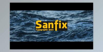 Sanfix – Typographic Intro (Videohive 19520275) - AE Project