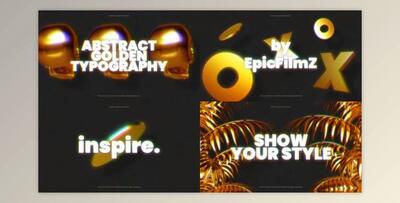 Abstract Golden Typography (Videohive 33472237) - AE Project