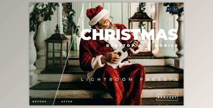 Christmas Desktop and Mobile Lightroom Preset by Bangset