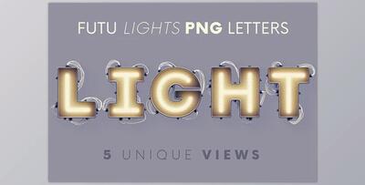 Futu Lights – 3D Lettering CreativeMarket - 7136181