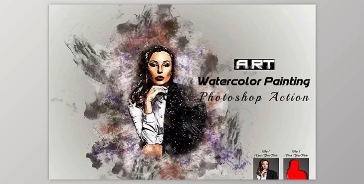 Art Watercolor Painting Ps Action - 92063763