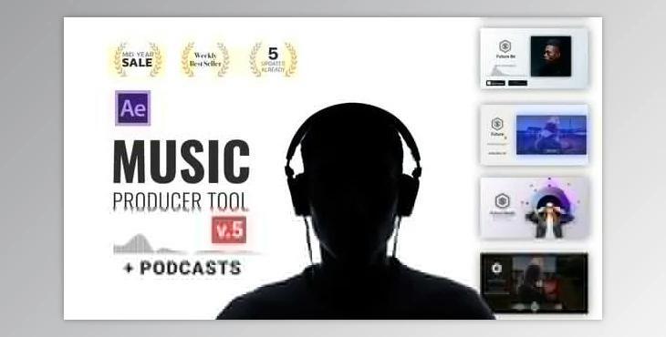 Videohive Audio Visualization Music Producer Tool V6 – 24314482