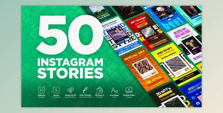 NFT Blockchain Instagram Stories (Videohive 47137689) - AE Project