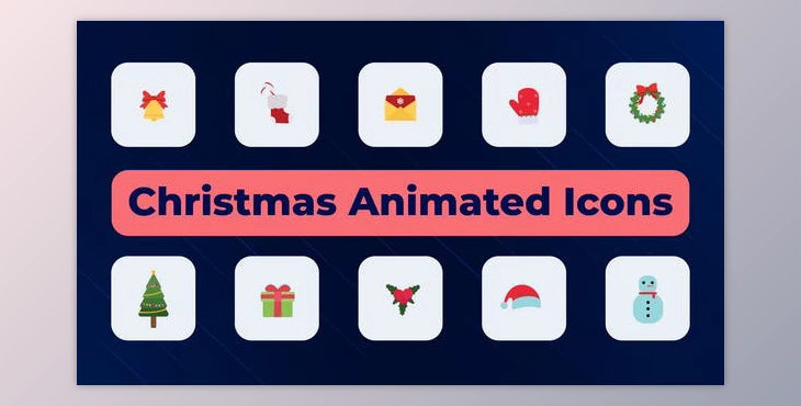 Christmas Animated Icons (Videohive 51872906) - AE Project