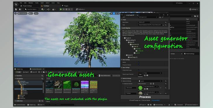 Unreal engine - IGToolsPP Speedtree to Pivot Painter 2.0