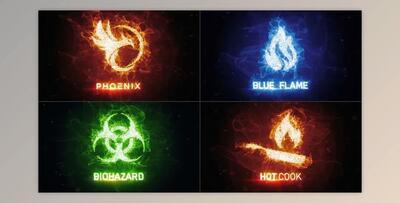 Particle Fire Energy Logo Reveal - AE Project Videohive 30471318