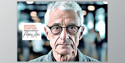 Modern Painting Photoshop Action - 92194667