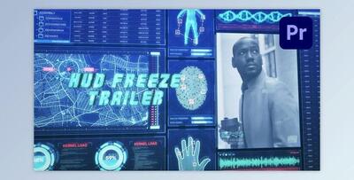 HUD Technology Freeze Frame Trailer – Premiere Pro (VideoHive 37141873) - PR Project