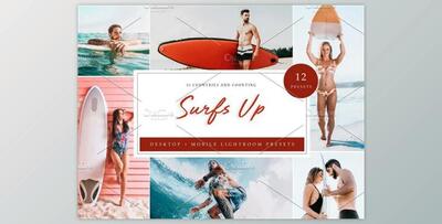 12 x Lightroom Presets, Surf Up By Kzara Visual Concepts