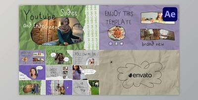 Social Media Slides and Endscreens for After Effects (Videohive 47852862) - AE Project