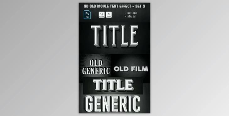 Old Movie Text Effect GR-29885827 (PSD, ASL, ATN)