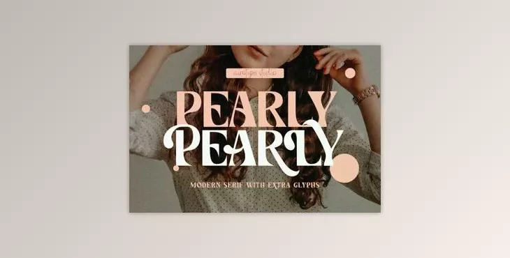 Pearly Font – Display Modern Serif Font with Extra Glyphs