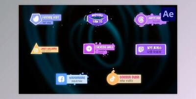 Social Media Liquid Lower Thirds for After Effects (Videohive 52589536) - AE Project