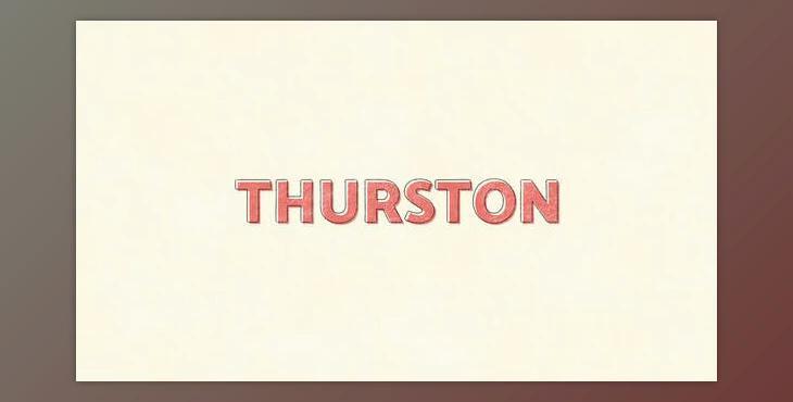 Thurston Typography (Videohive 47548125)