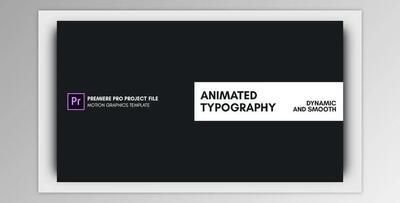 Animated Typography - Essential Graphics - Mogrt (Videohive 21970586)