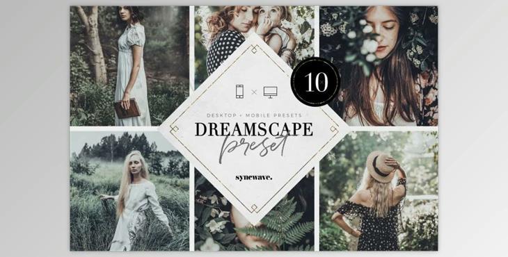 Dreamscape Lightroom Presets Bundle By SYNCWAVE (Mob, Desk)