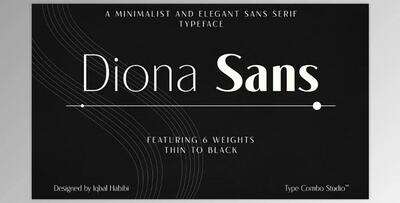 Diona Sans - Font Family Creative Market - 288513287