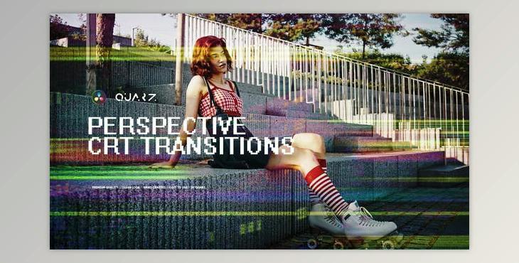 CRT Perspective Transitions for DaVinci Resolve (Videohive 51485526)