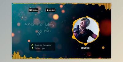 Music Players With Lyrics Titles (Videohive 31744834) - PR Project