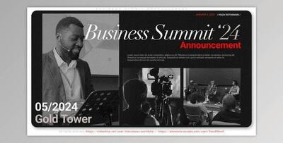 Business Summit Announcement (Videohive 50655835) - AE Project