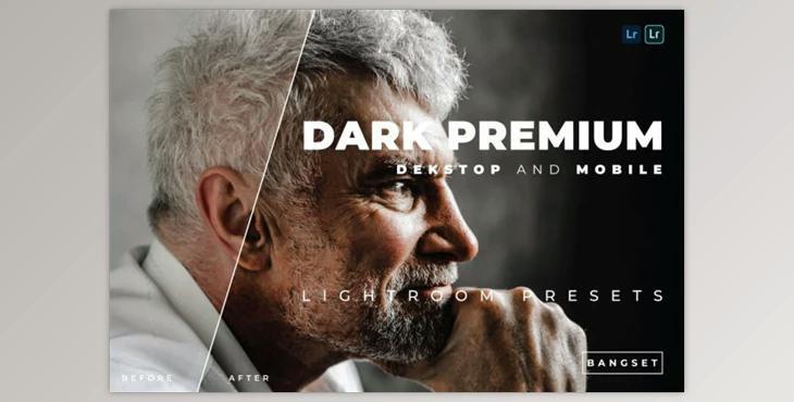 Dark Premium Desktop and Mobile Lightroom Preset by Bangset