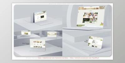White Laptop Mockup (Videohive 36557011) - AE Project